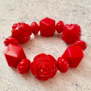 Tarina Tarantino red rose bracelet